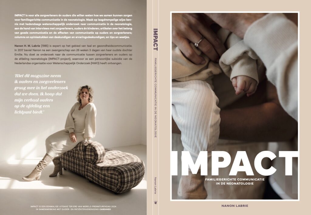 Impact magazine Nanon Labrie, communicatie op de neonatologie